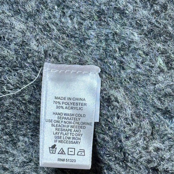 1.State NWOT Knit Ribbed Trim Turtleneck Sweater Size XX-Small Heather G… - Picture 5 of 7